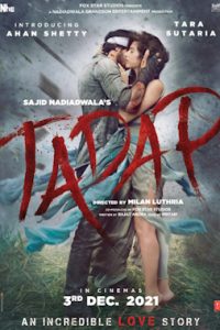 Download Tadap (2021) HDCAM Hindi Full Movie 480p [400MB] | 720p [1GB] | 1080p [2GB]